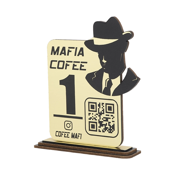 استند QR رومیزی کافه و بارکد