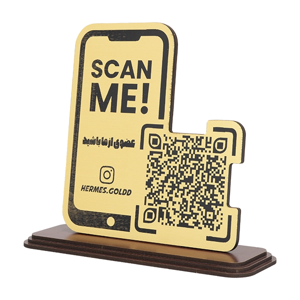 استند QR رومیزی کافه و بارکد